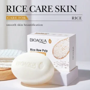 BIOAQUA Rice Pulp Soap - 100g at eveaura